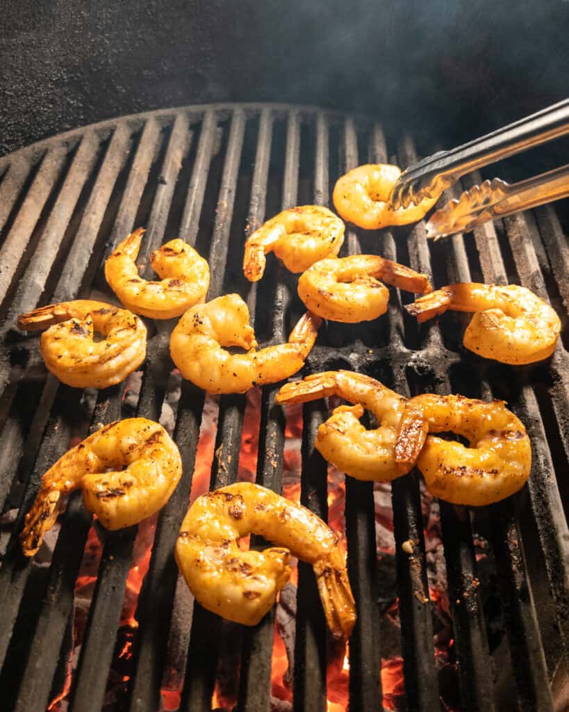 Shrimp on the grill