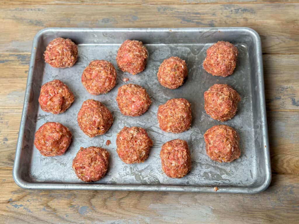 Homemade meatballs