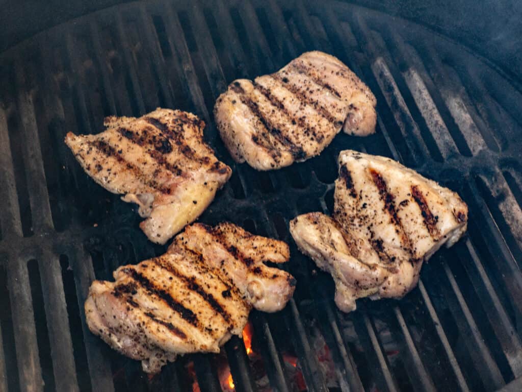 Grilled chicken thighs 