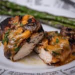 Alice Springs Chicken with asparagus