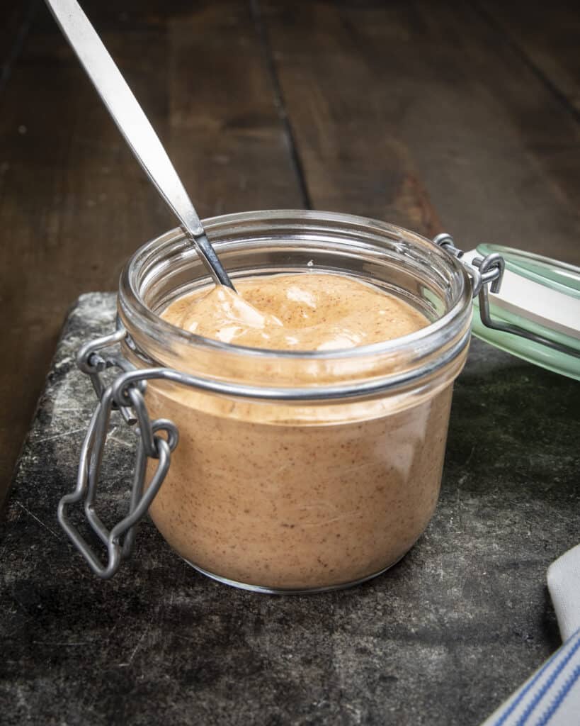 Remoulade sauce in a jar