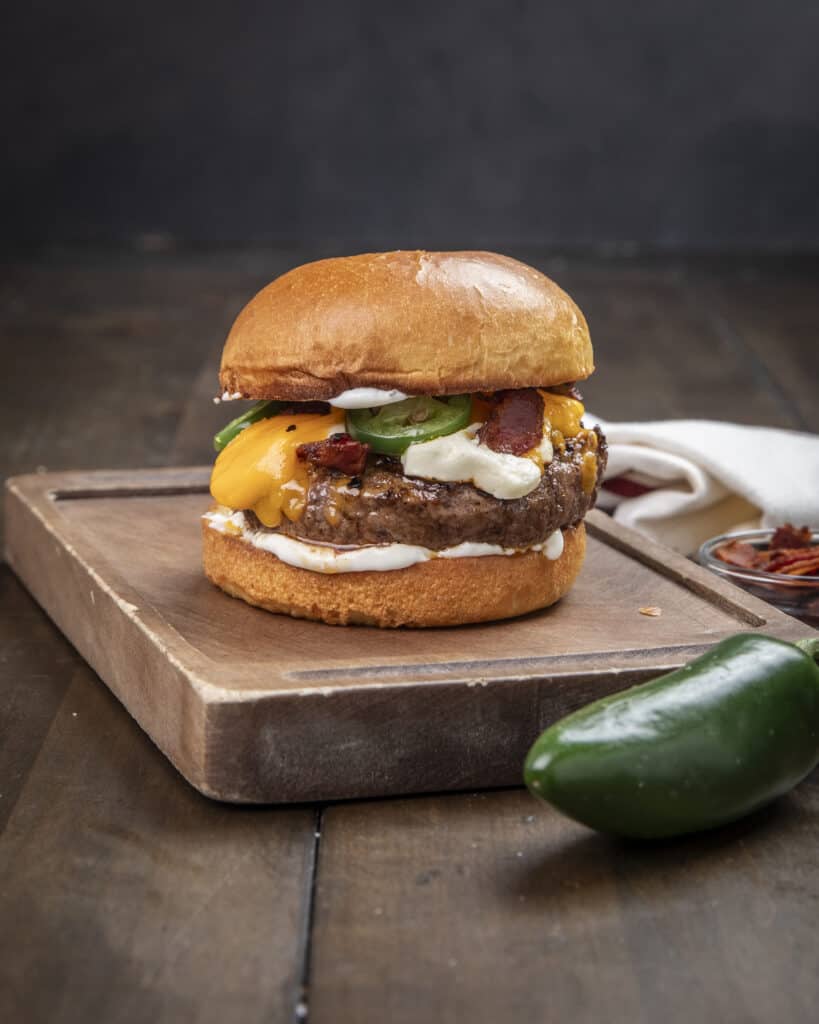 jalapeno popper burger
