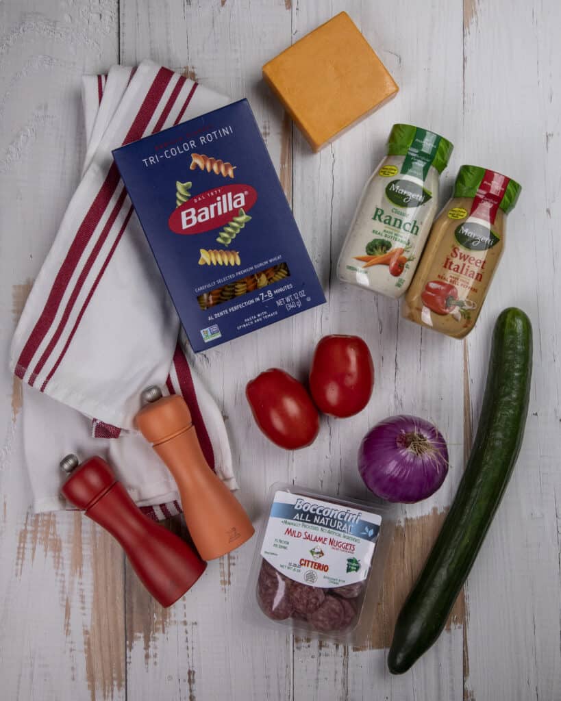 ingredients needed for pasta salad