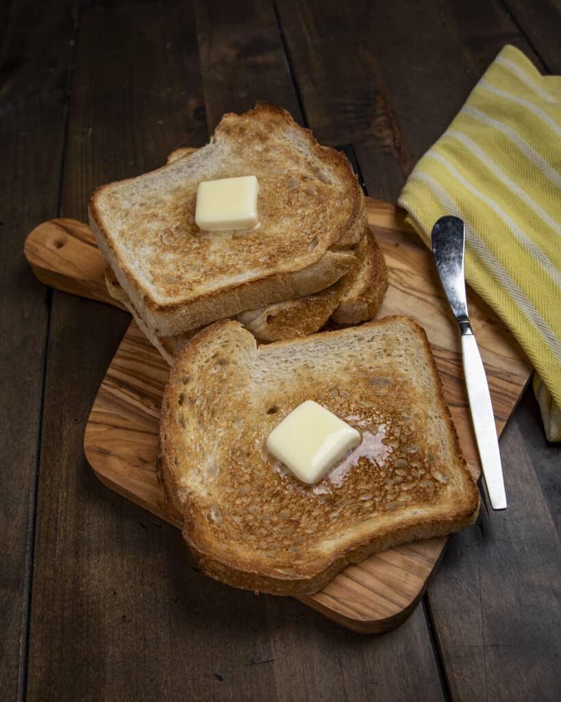 Butter on toast