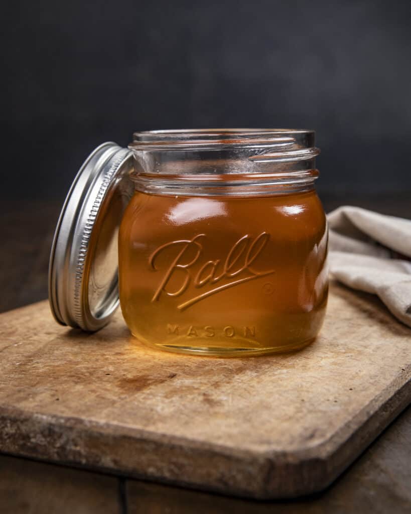 Tallow before it has cooled down