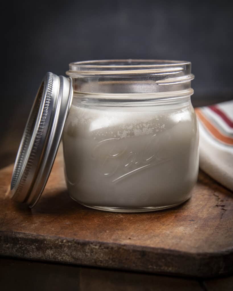 Beef tallow in a jar