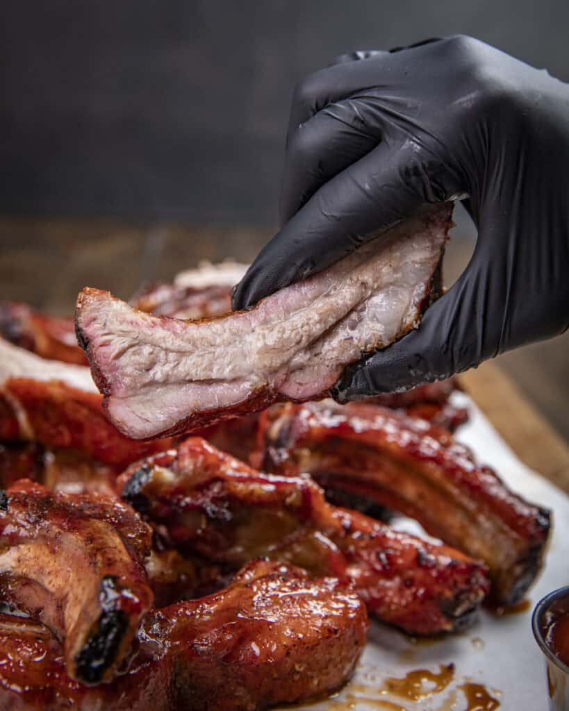 Juicy baby back ribs