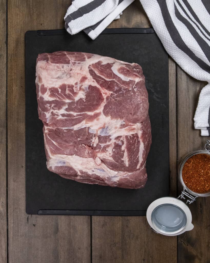 Raw pork butt