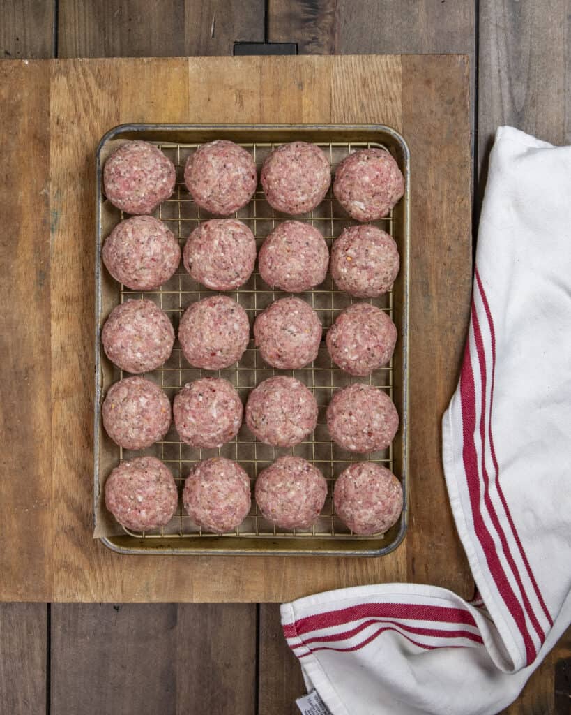 Homemade meatballs