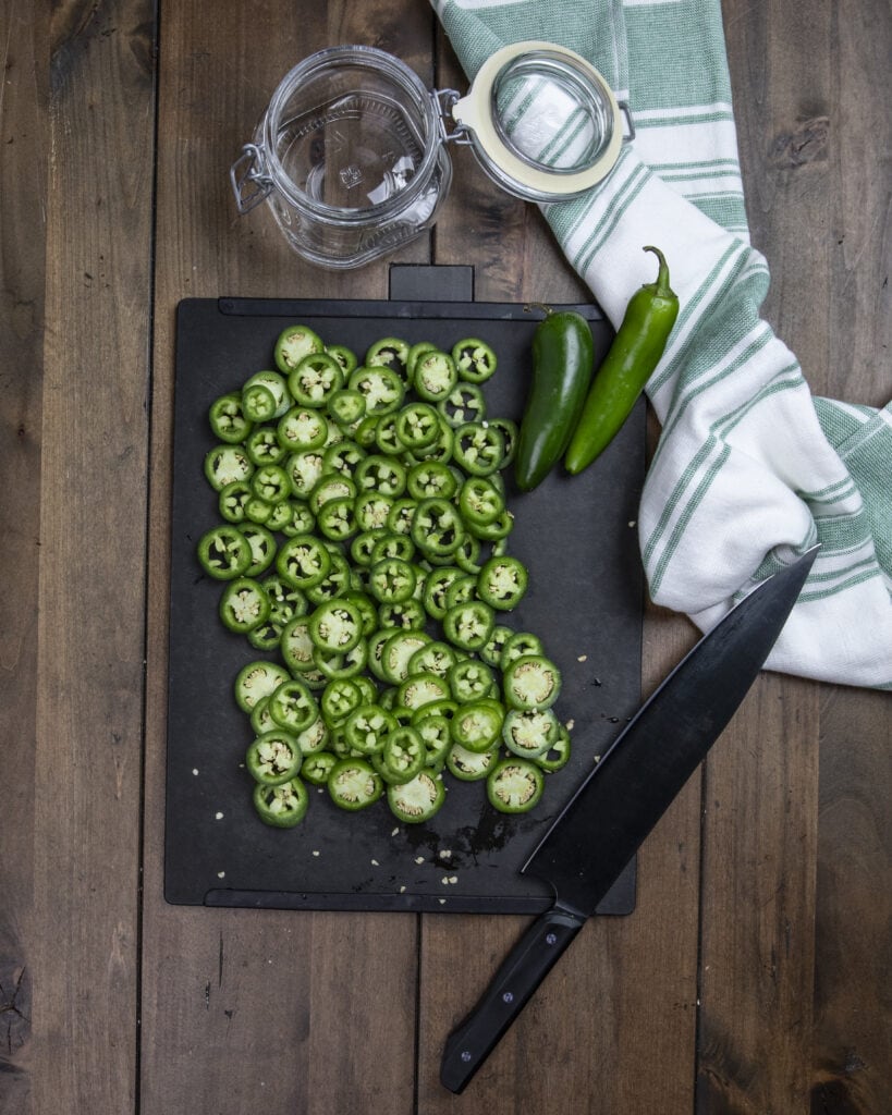 Sliced jalapeños 