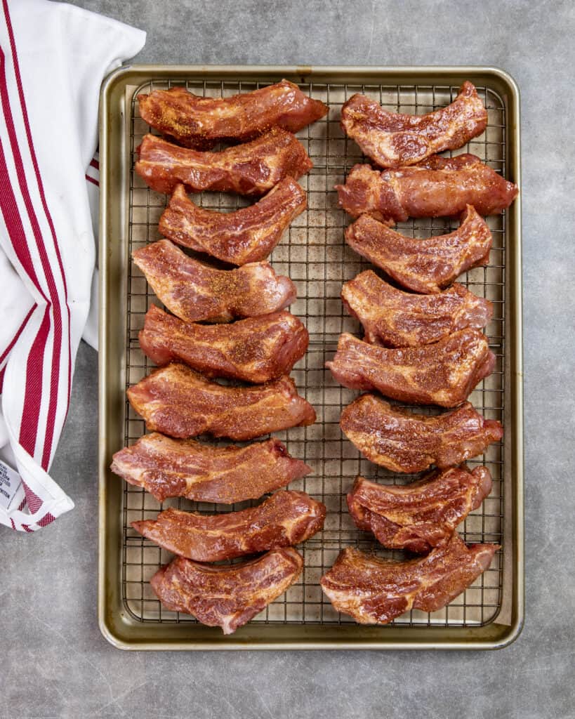 Seasoned baby back ribs