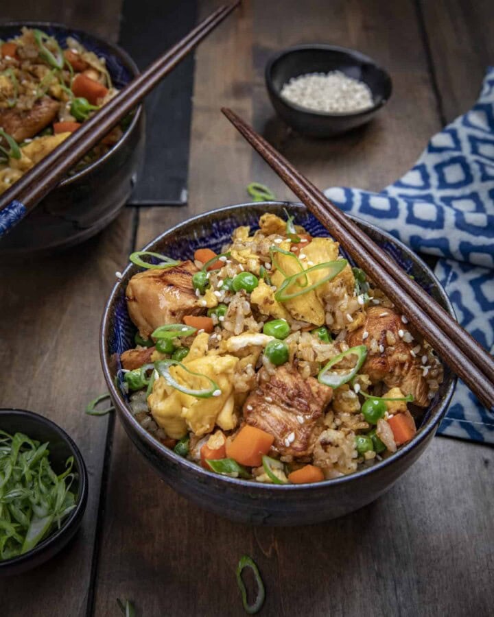 How To Make Chicken Fried Rice On The Griddle