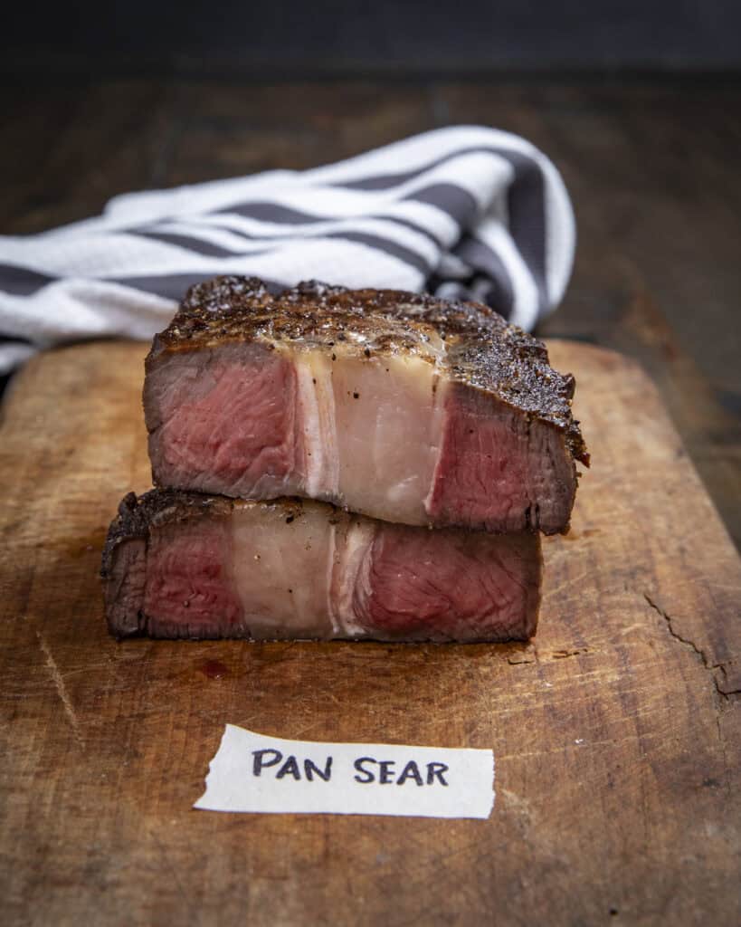 Pan seared steak