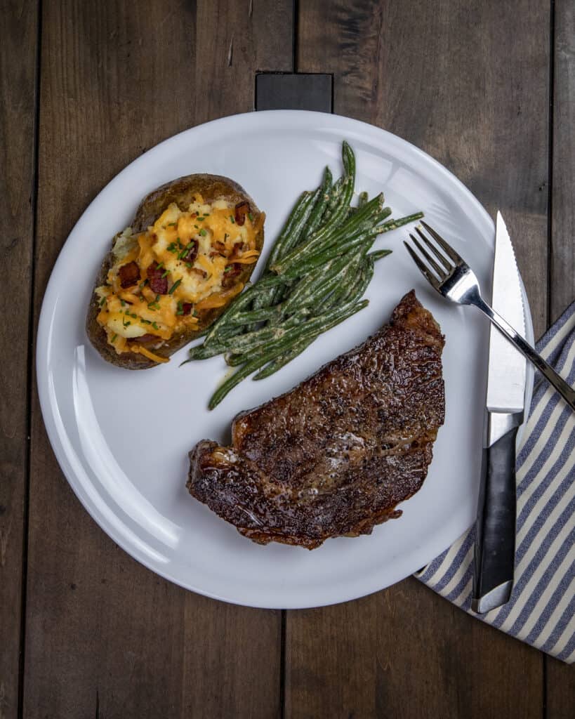Thick Steak dinner