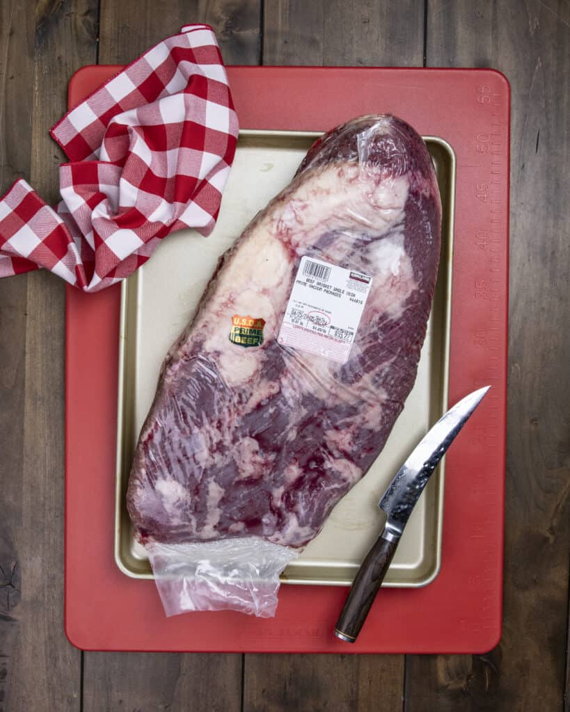 Brisket in the package 