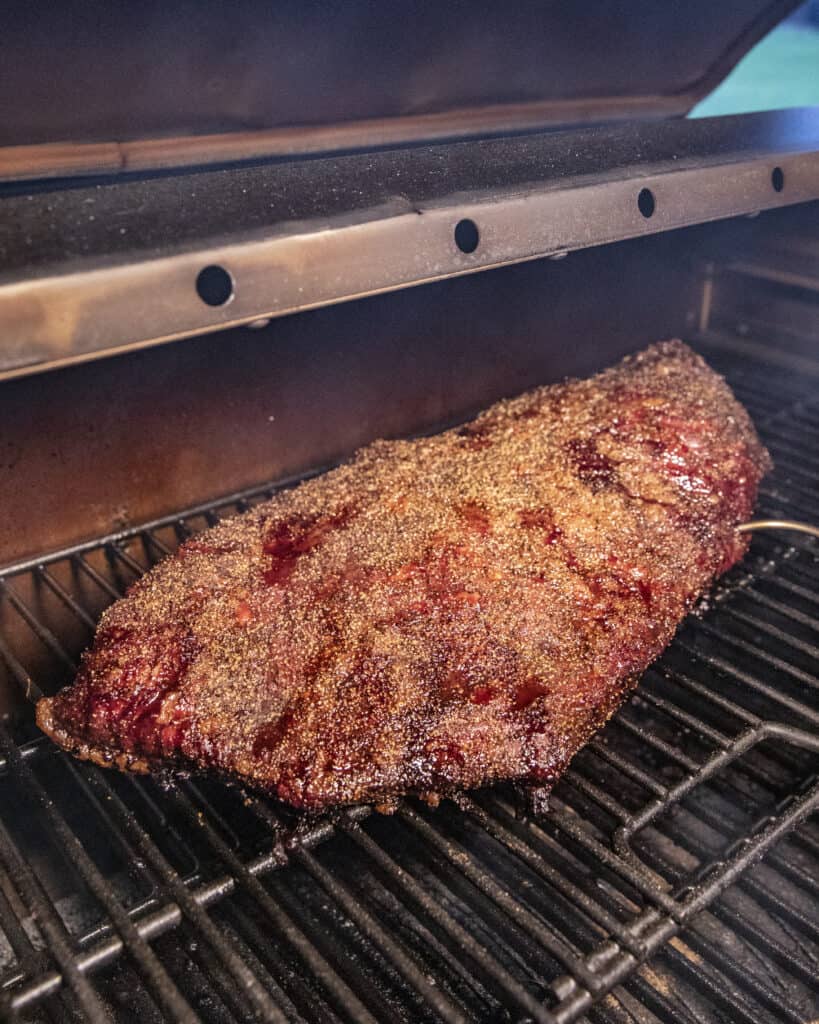 Smoking a brisket hot and fast 