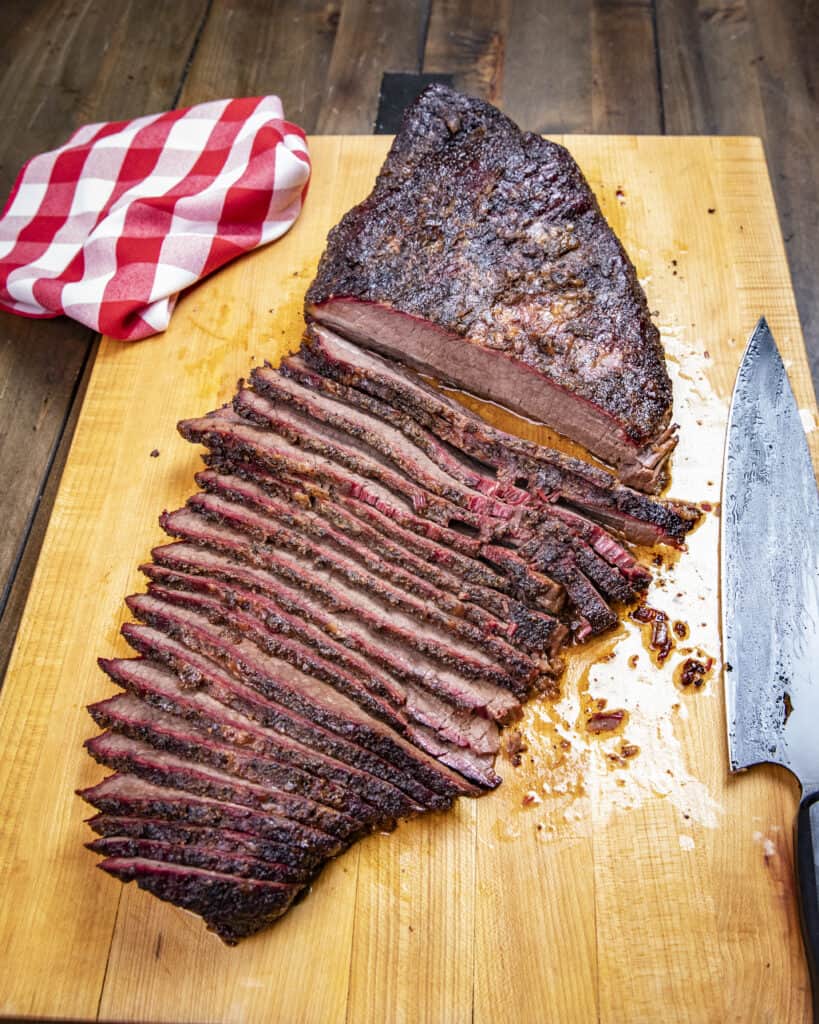 Smoked hot and fast brisket 