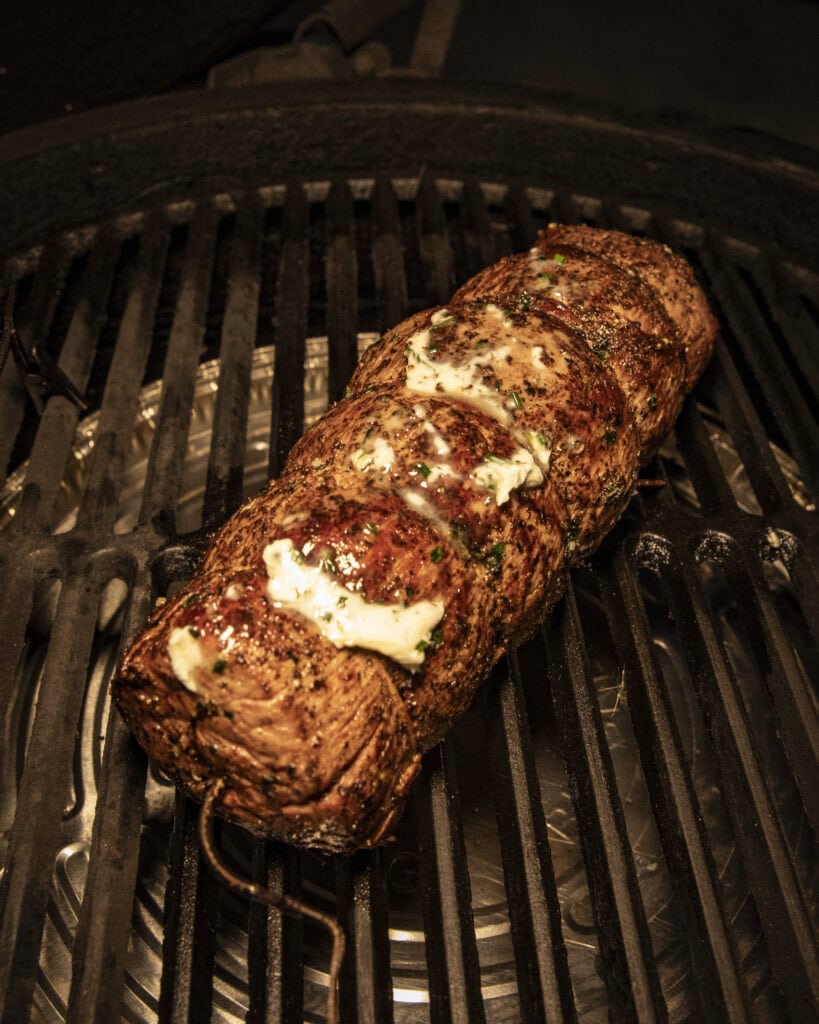 Grilled beef tenderloin