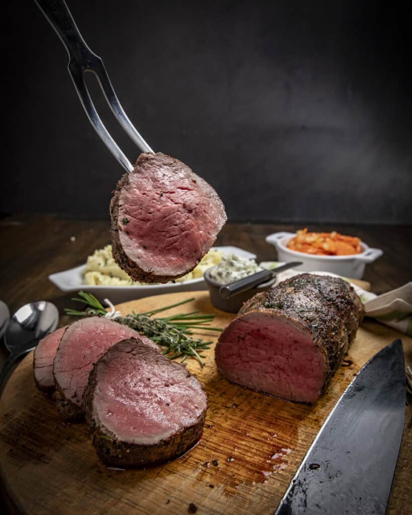Grilled beef tenderloin