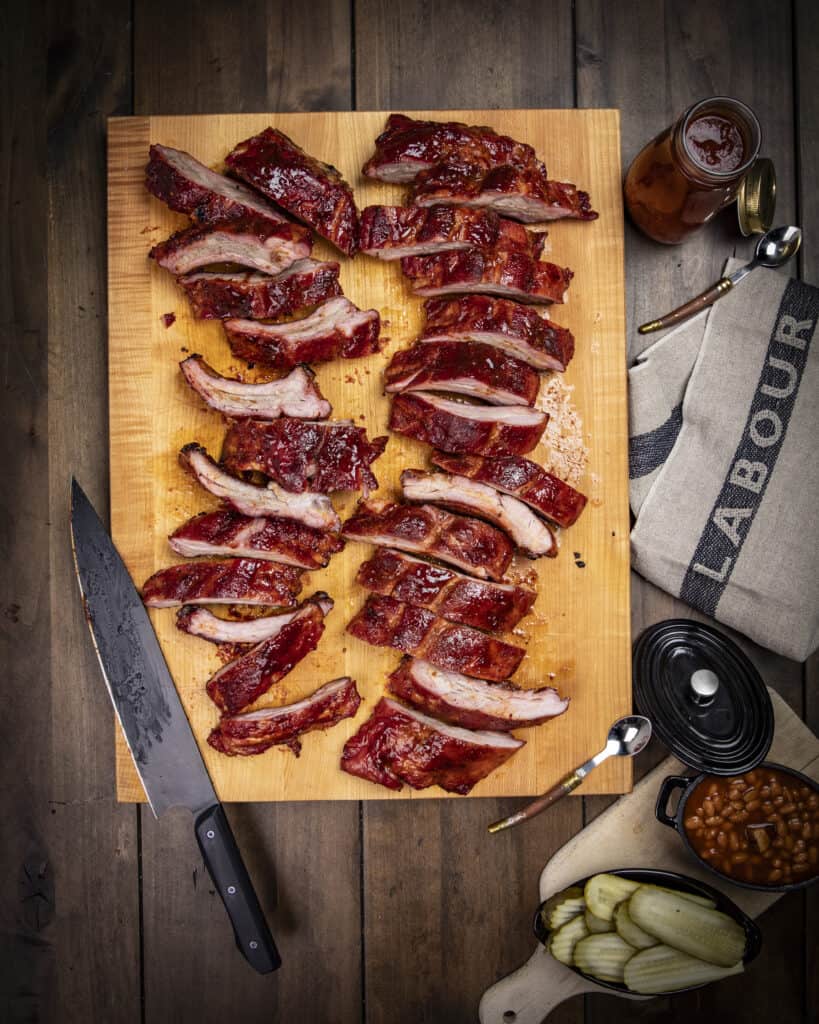 sliced baby back ribs